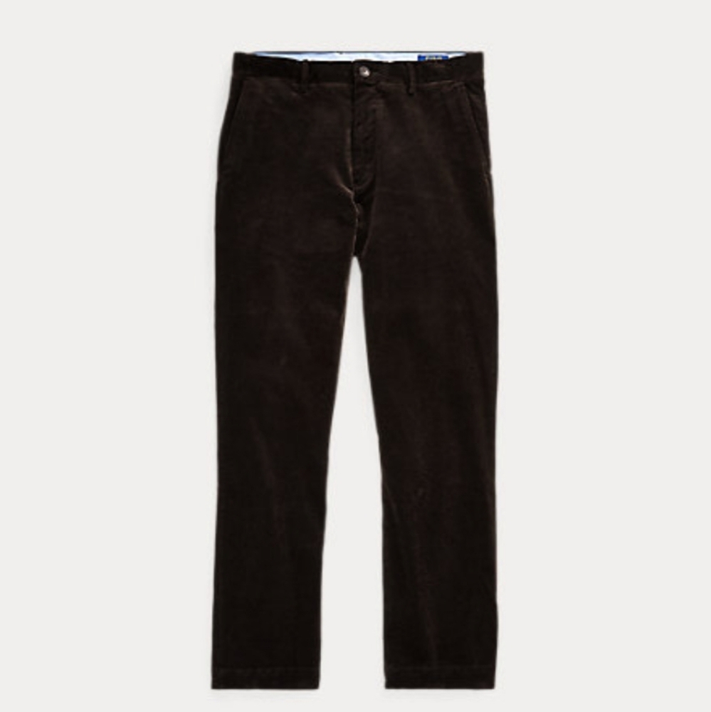 Men's Dark Brown Corduroy Pants - Classic Fit